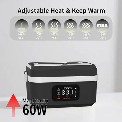Portable Rechargeable Heated Lunch Box