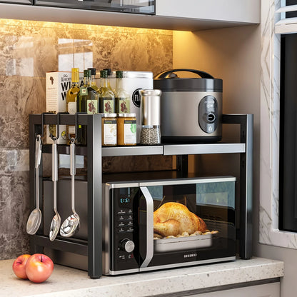 Expandable Microwave Storage Rack