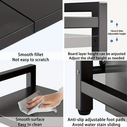 Expandable Microwave Storage Rack