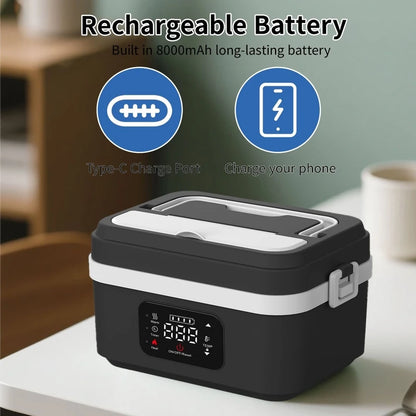 Portable Rechargeable Heated Lunch Box