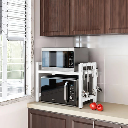 Expandable Microwave Storage Rack