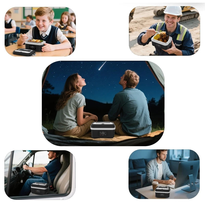 Portable Rechargeable Heated Lunch Box