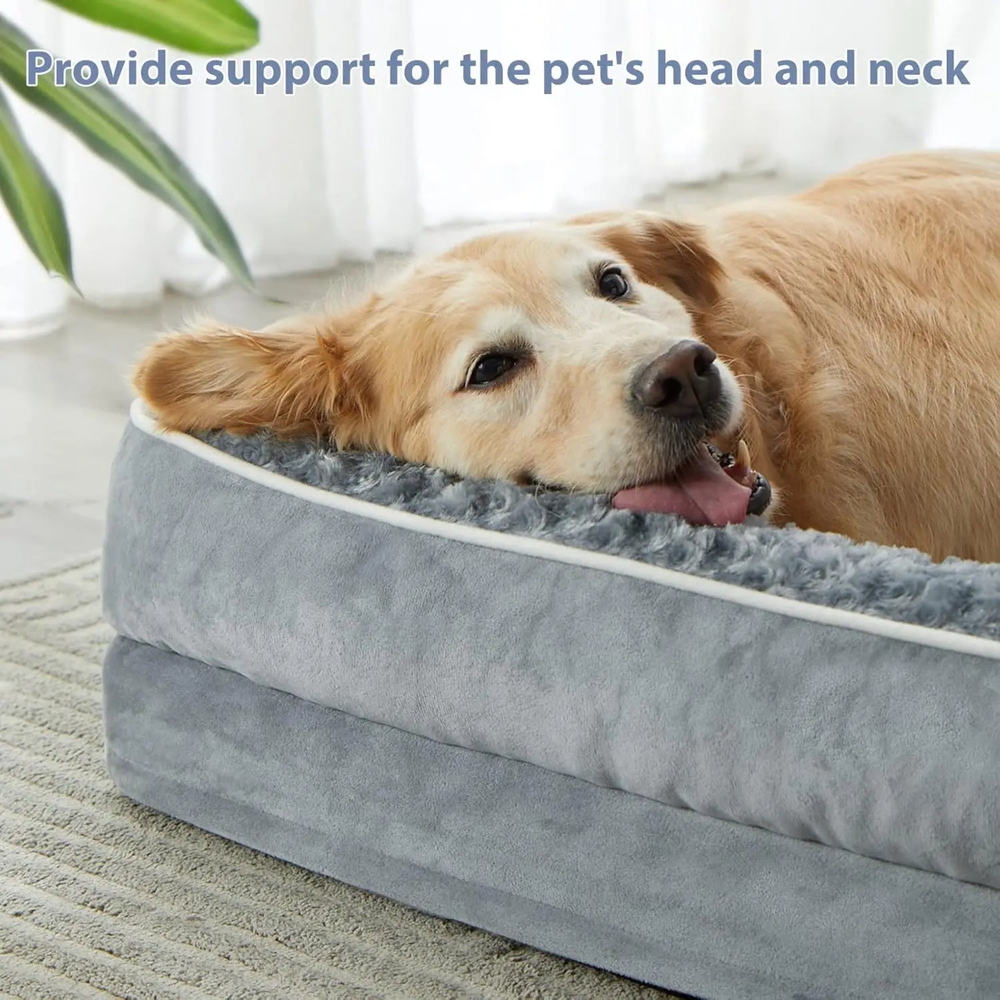 Waterproof & Non-Slip Supportive Orthopedic Pet Bed