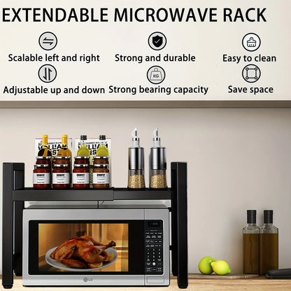 Expandable Microwave Storage Rack