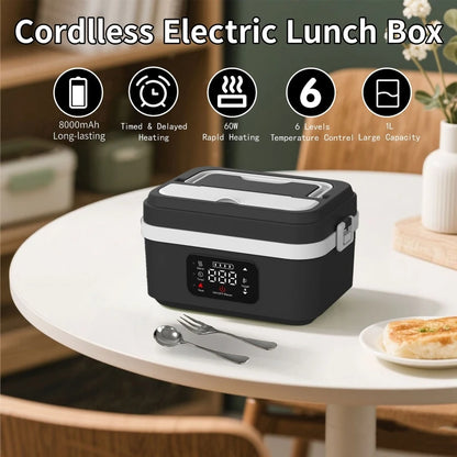Portable Rechargeable Heated Lunch Box