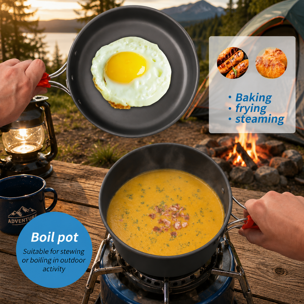 Portable Camping Cooking set