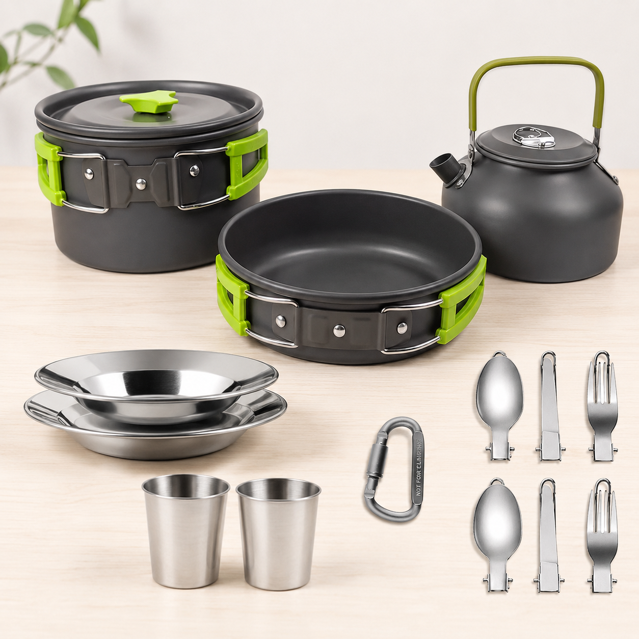Lightweight Non-Stick Camping Cookware Set