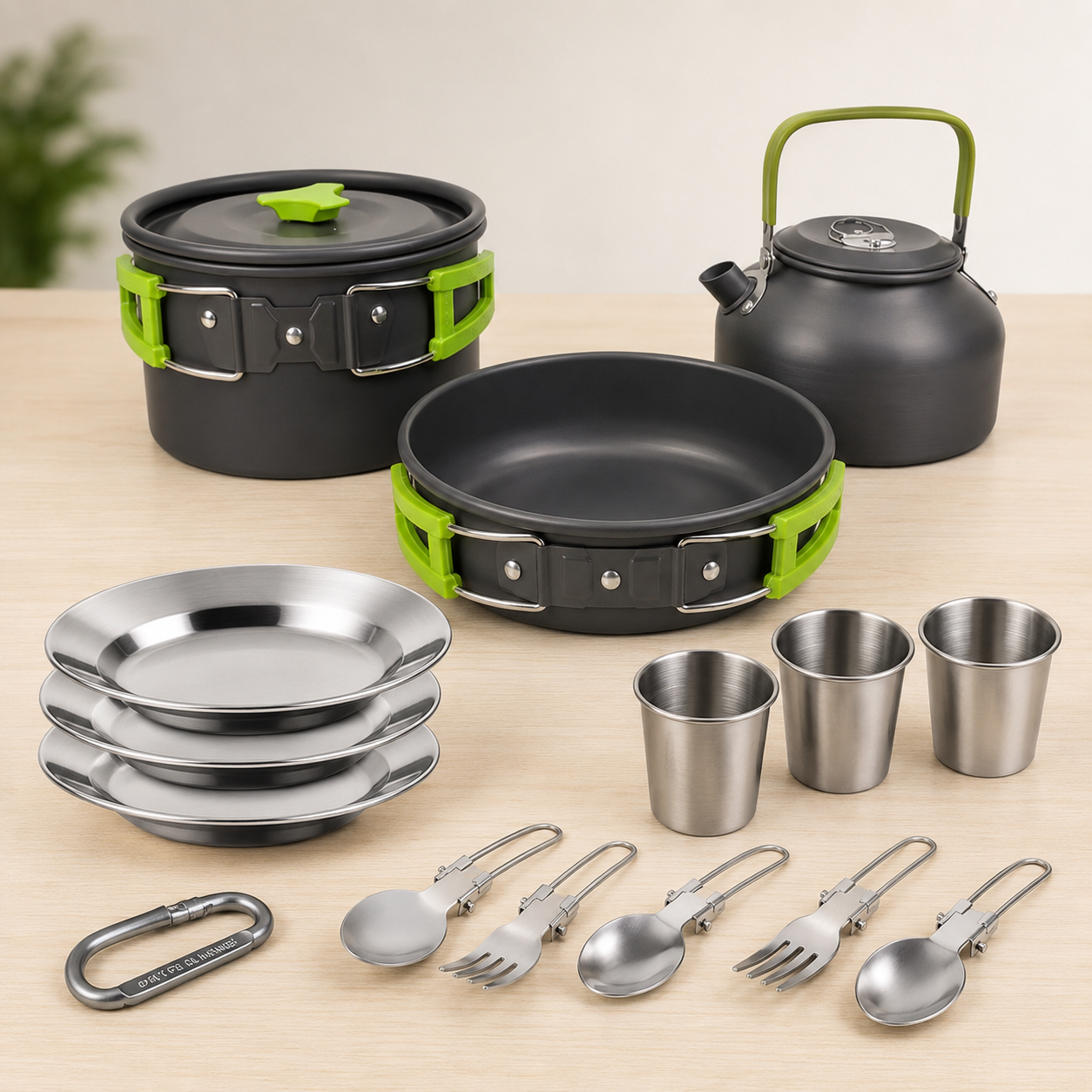 Lightweight Non-Stick Camping Cookware Set